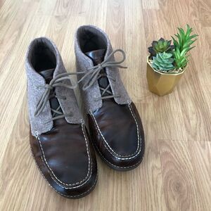 UGG Australia KALDWELL Brown Leather Wool Chukka Boots 1003885 VIBRAM